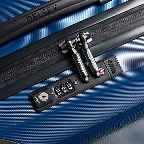 DELSEY PARIS Cactus Hardside Luggage with Spinner Wheels, White/Blue, Carry-On 19 Inch4