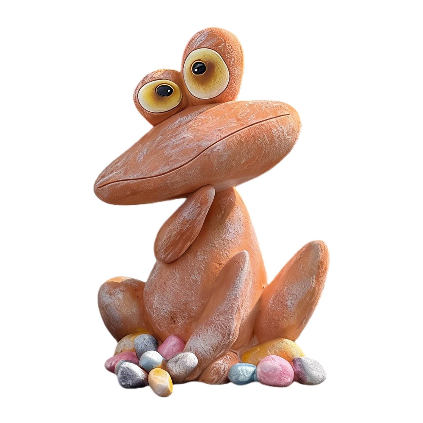 Osniyaw B Funny Sitting Frogs Decorations Resin Sculpture Desk Home Garden Patio Onsai Decorative Ornament Animal Ornament Resin Ornament