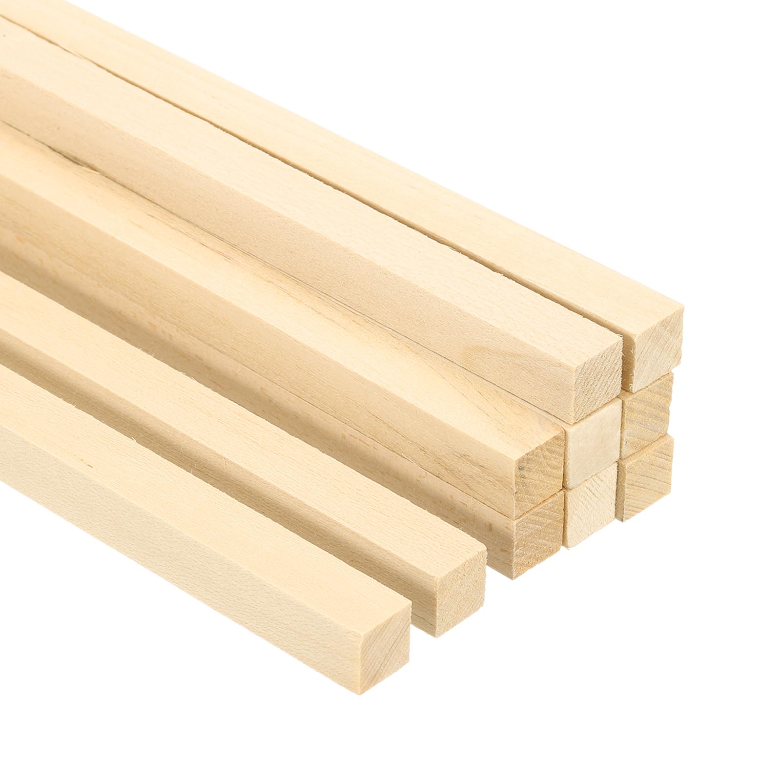 PATIKIL 3/8 Inch Dowel Rods Wood Sticks, 10 Pcs 15.7 Inch Long Square Wooden Dowels Unfinished Hardwood Sticks for Craft DIY Supplies