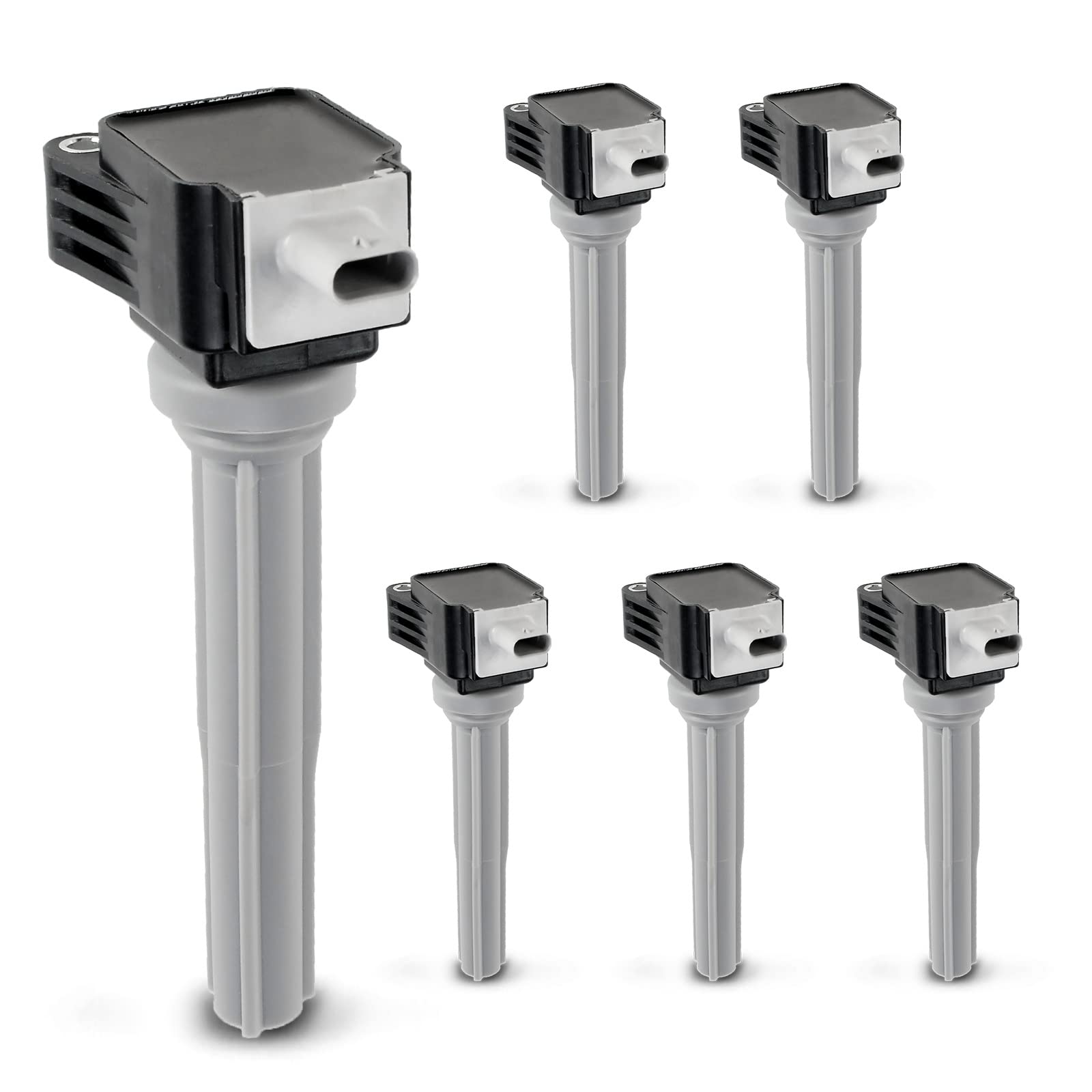 A-Premium Engine Ignition Coil Pack Compatible with Ford F-150 2015-2017, Fusion 2017-2019, Edge 2015-2018 & Lincoln Continental MKZ 2017-2020, MKX 2016-2018, 2.7L 3.0L, 6-PC Set