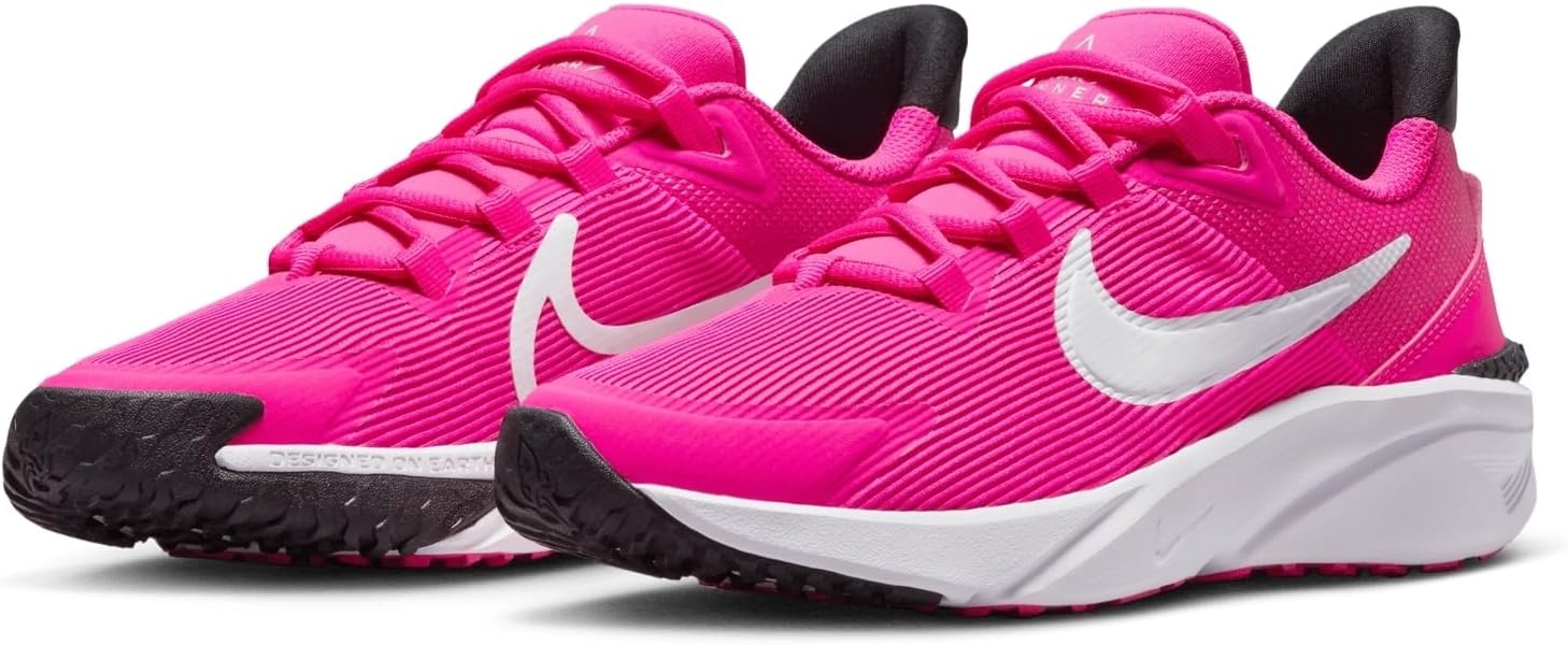 Nike Star Runner 4 Kids Shoes Grade School Fierce Pink/White 6 Big Kids image 3