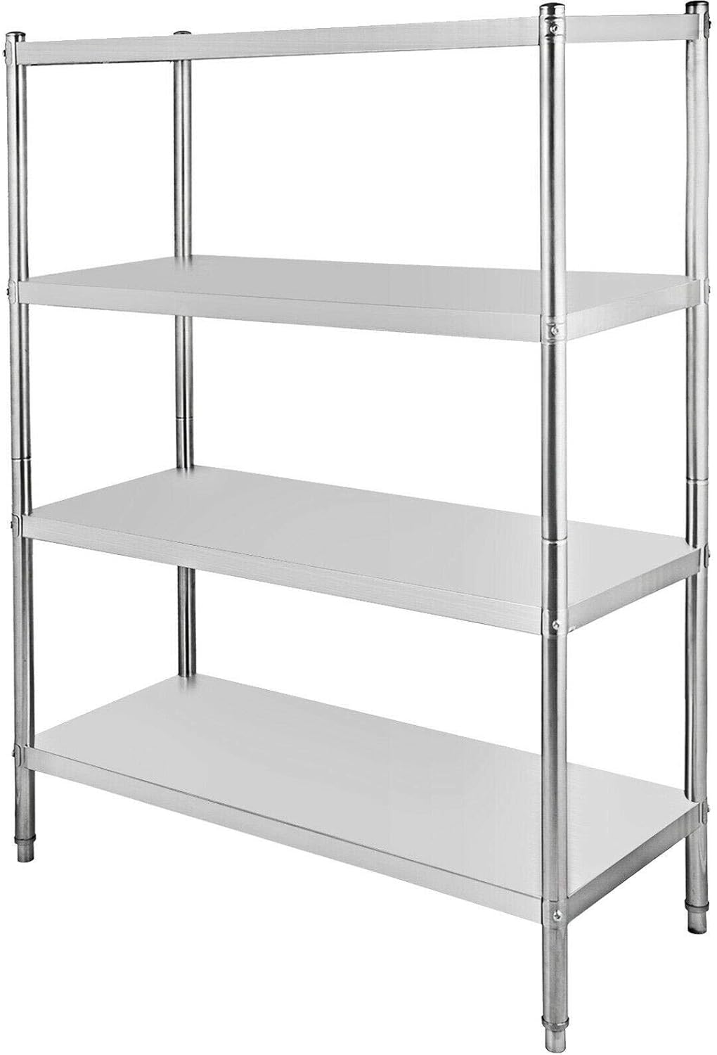 Banl 4 Tier Solid Shelving Unit 47"X60" Stainless Steel