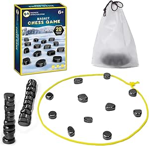 Magnetic Game Chess, Magnet Game with String for Family Gatherings ...