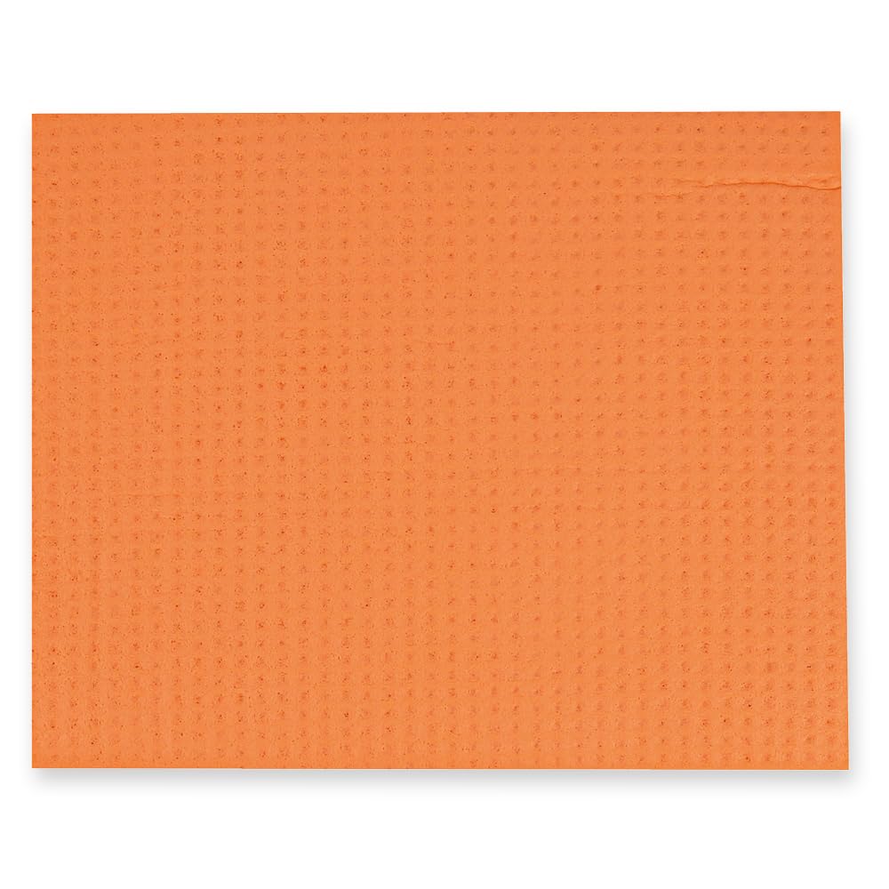 80 Stück Hygoclean Schwammtücher | Baumwolle/Zellulose, orange, L: 25cm, B: 31cm, 200 Stück, Geschirrtücher, Reinigungstücher