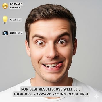 Custom Funny Big Head – Funny Personalised Face Cutout, Ideal Secret Santa, Giant Photo Prop for Parties (Small - H 28cm x W 19cm)