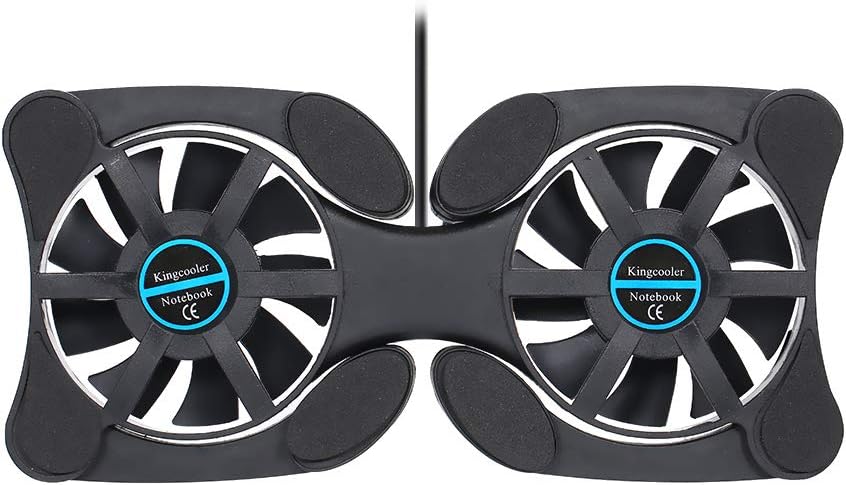 douself Mini Portable Folding Foldable USB Dual Fan Cooler Cooling Pad for PC Laptop Notebook 7"~15"