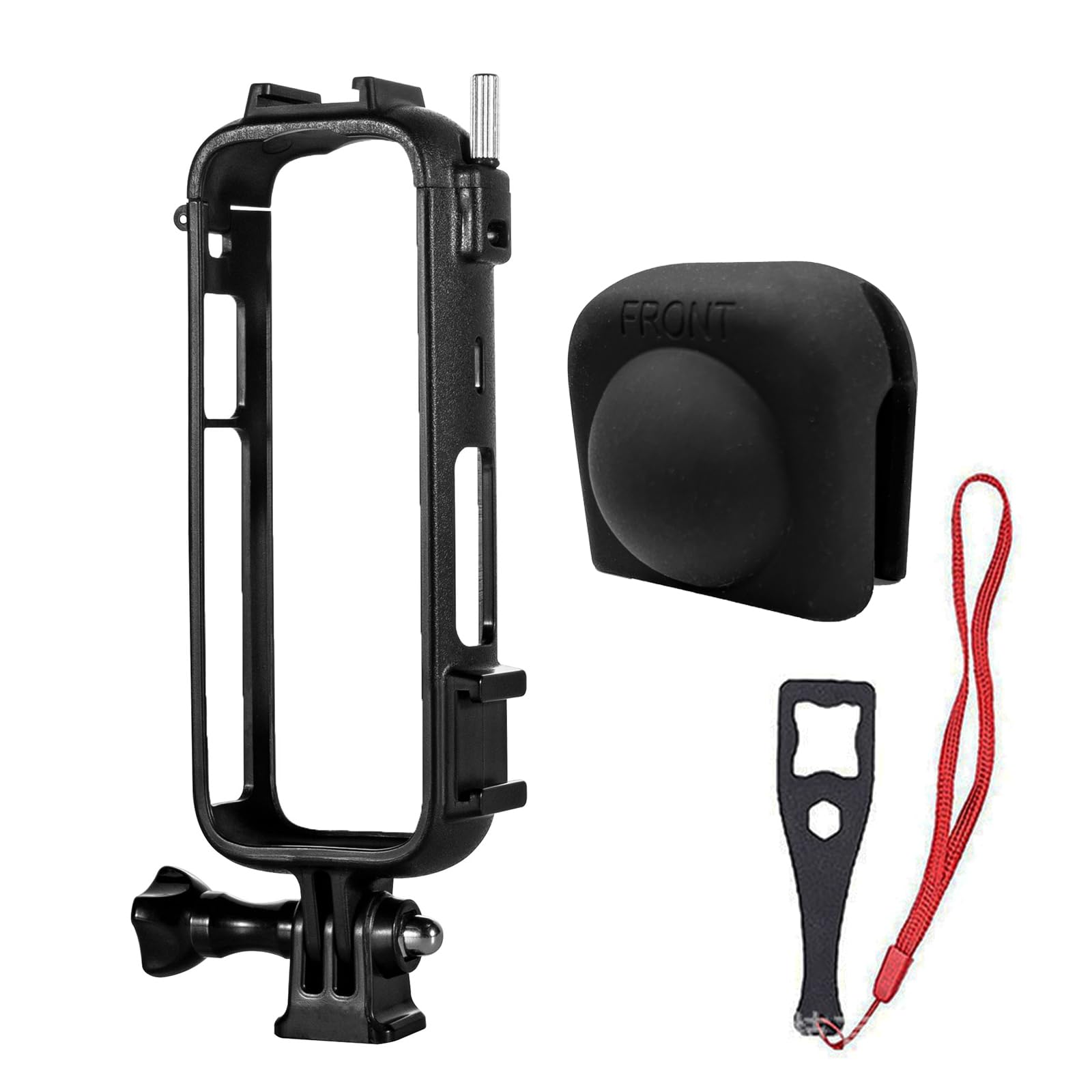 SRUIM Protective Frame for Insta360 X4, Mounting Bracket Case Cage with Lens Cap housing Mount Accessories