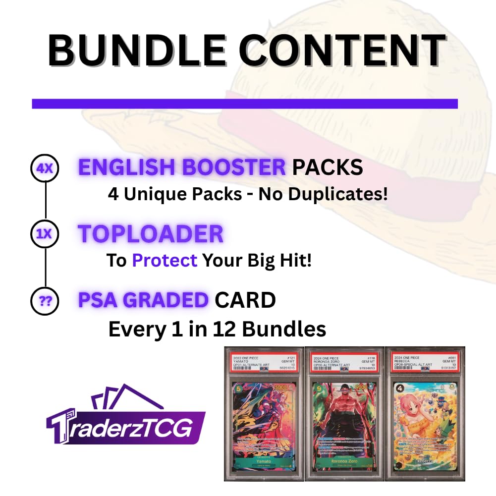 Lot de 5 boosters JCC en anglais - Parfait pour les fans de jeux de cartes One Piece, les collectionneurs d'anime et les amateurs de JCC
