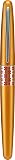 PILOT MR Retro Pop Collection Fountain Pen in Gift Box, Orange Barrel with Flower Accent, Fine Point Stainless Steel Nib, Refillable Black Ink (91433) – view 2