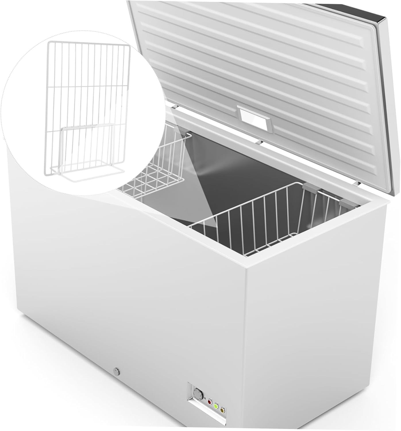 Alipis 2pcs Refrigerator Storage Partition Board Expandable Freezer Divider for Organizing and Separating Items Easy to Install Wire Shelves for Fridges and Rvs