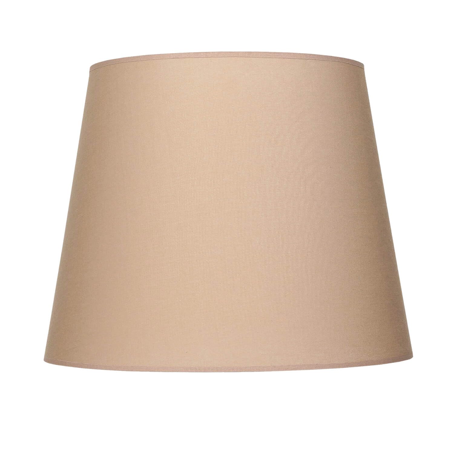 Lampenschirm für Stehlampen E27 Ø38cm in Cappuccino aus Stoff Ersatz Schirm konisch Stehleuchten einfach wechselbar