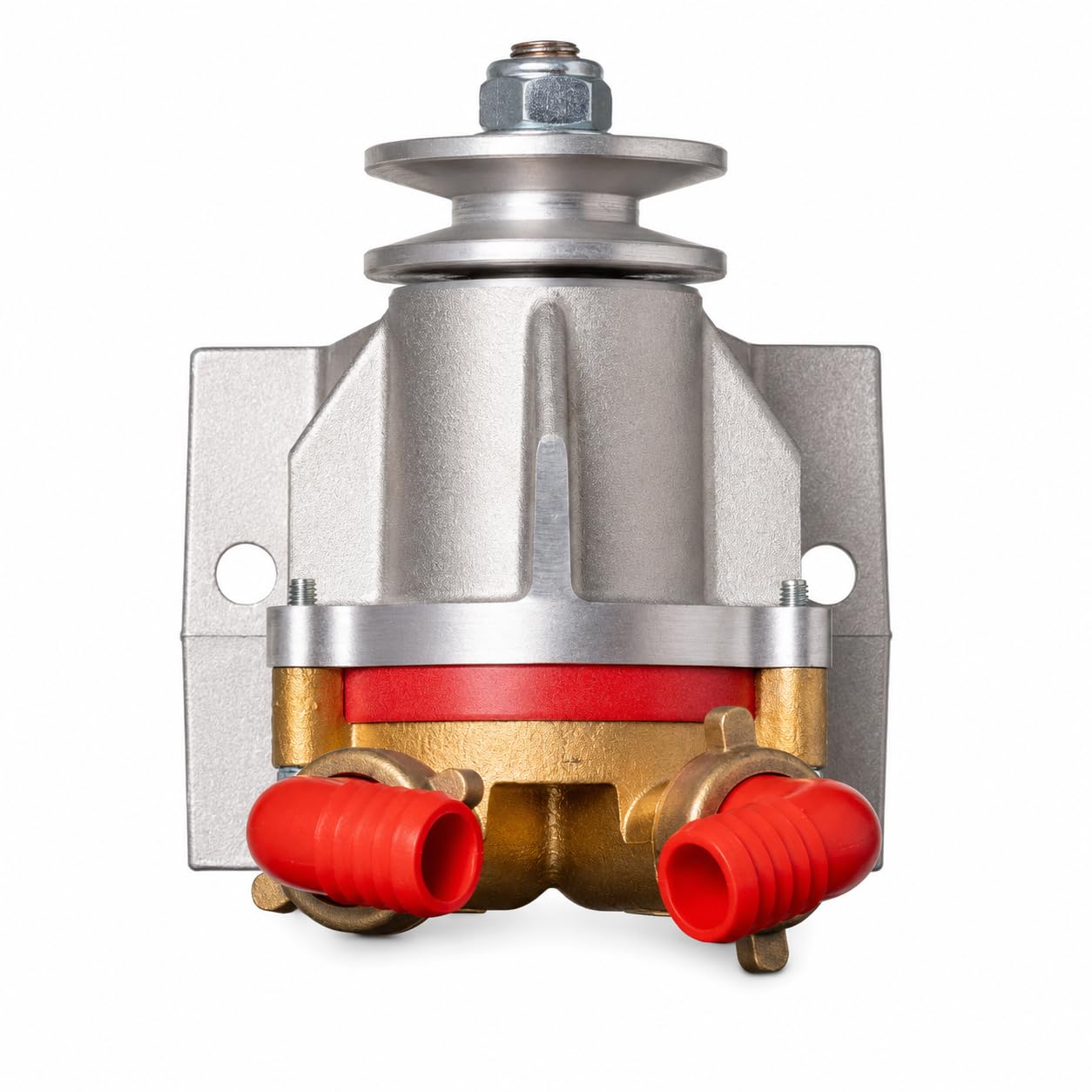 Rover Pompe N20 - Bomba de Trasiego para Agua y Gasoil, Bomba a Rodete de Anillo Líquido con Accionamiento a Polea, Caudal 1700 L/h, Cuerpo de Latón