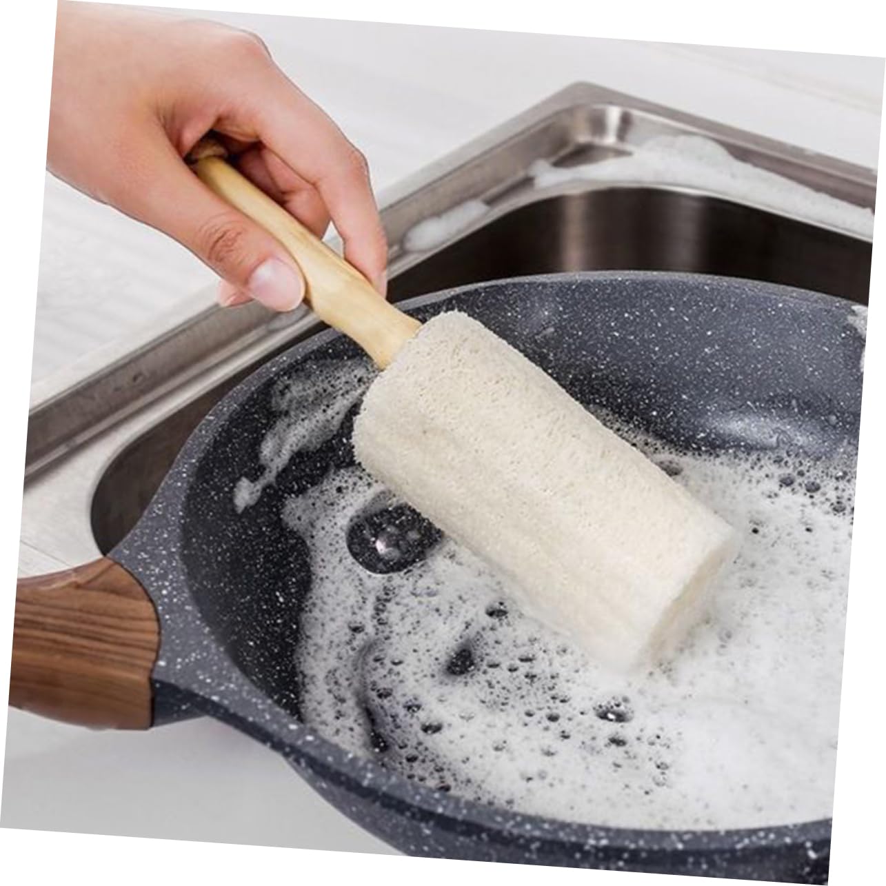 PRETYZOOM Lot De 5 Brosses De Nettoyage pour Tasses avec Manche en Bois pour Bouteilles Deau Et Ustensiles De Cuisine (3 Pièces X 5)