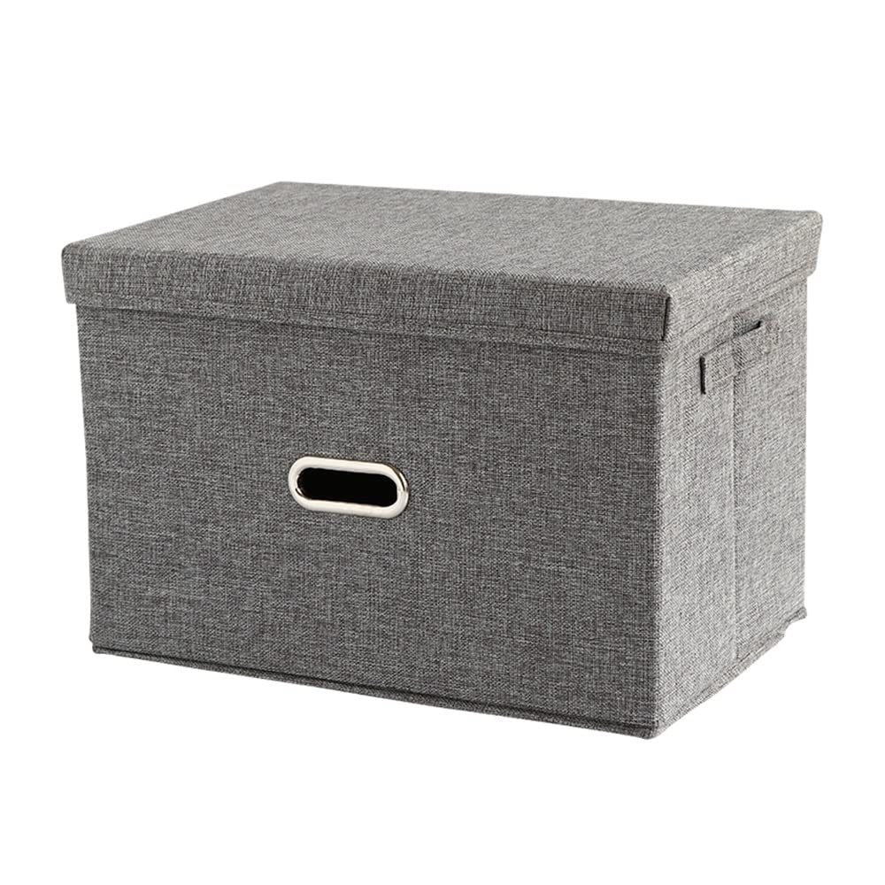 ETRGFTHU Clothes Storage Box Household Foldable Organizer with Dust Cover Wardrobe Design Underwear Underbed Debris(33cm*24.5cm*18cm)