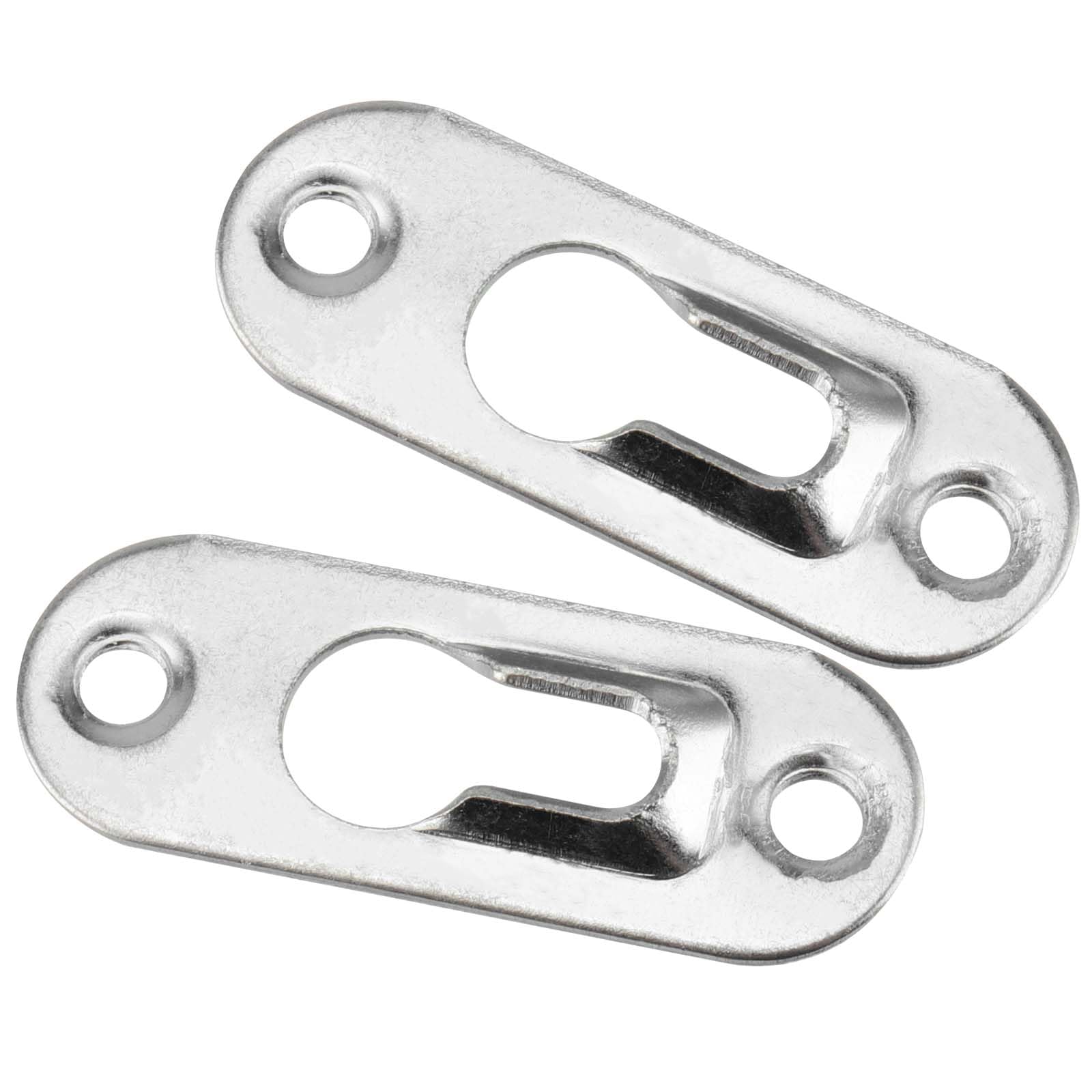 50 Cintres Trou De Serrure Métal 44x16mm + 100 Vis - Pour Cadres Photos, Tableaux - PUCSIQ