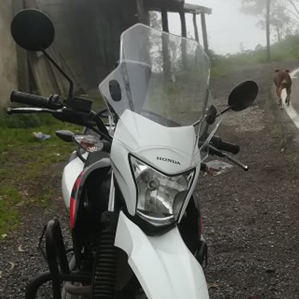 HNJZLU przednia szyba motocykla uniwersalny sportowy deflektor wiatrowy, niestandardowy, kolor: przezroczysty, uniwersalne dopasowanie do motocykla