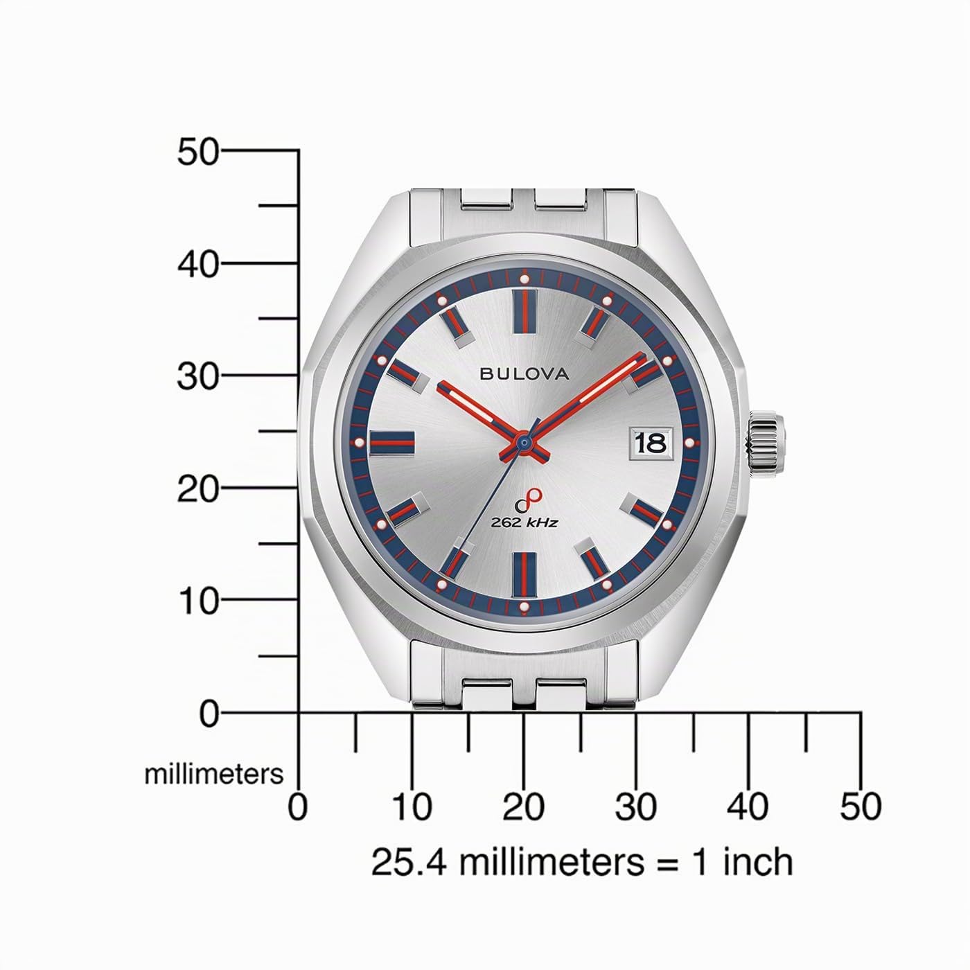 Bulova Cronógrafo 96K112, Plata, Pulsera