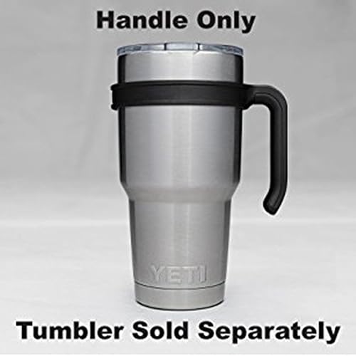 ZYTC Asa para vaso de 20 oz, asa antideslizante para vaso de viaje Yeti Rambler, soporte para taza con agarre para Yeti Rambler, Ozark Trail, Sic y