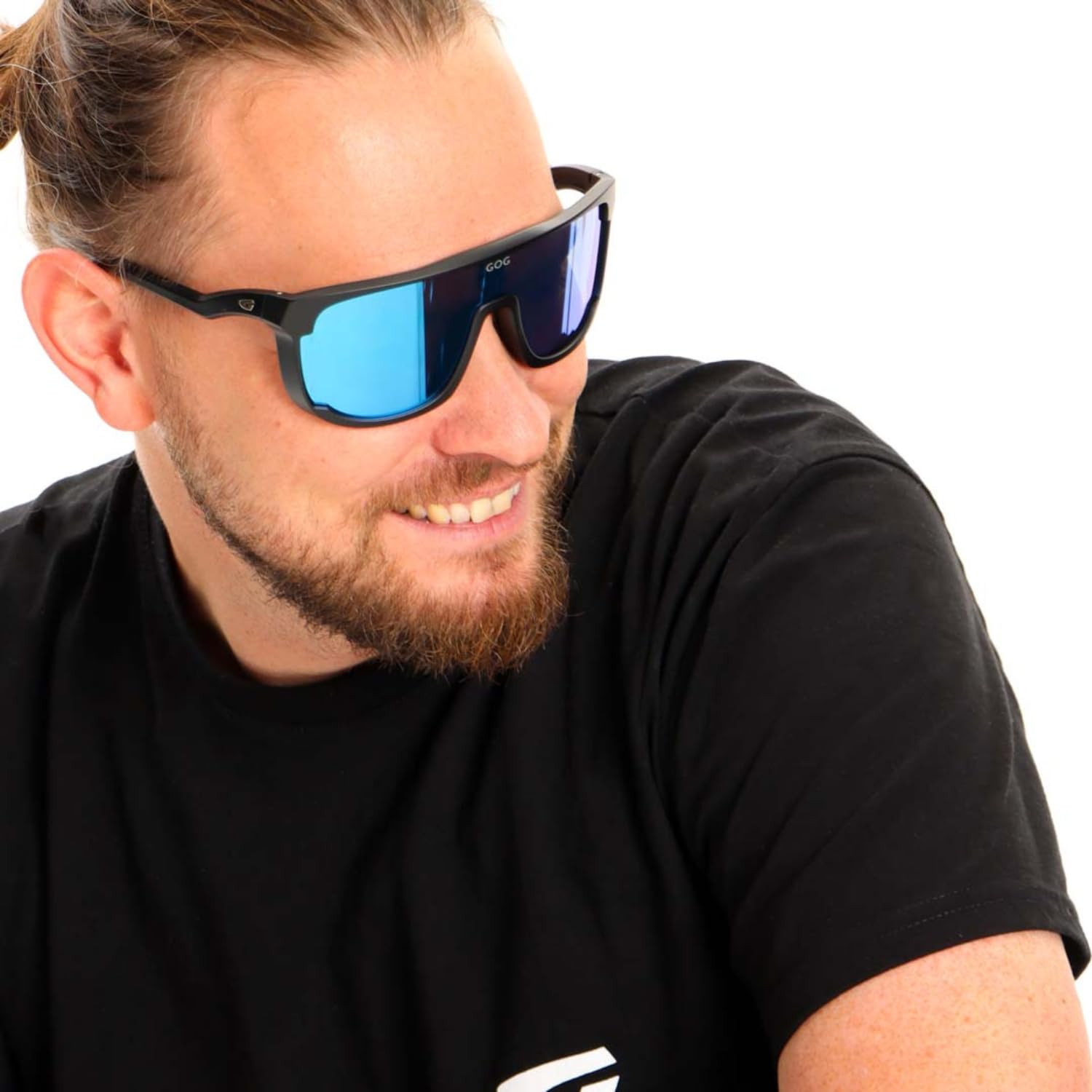GOG - Wytrzymałe okulary rowerowe unisex UV400 z lustrzanymi szkłami
