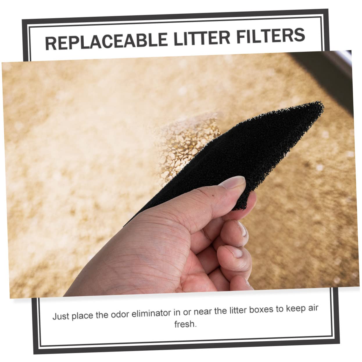 POPETPOP 18stücke Aktivkohlefilter Für Katzenklo Geruchsfilter Pads Für Katzentoilette Hochwertige Filtermatten Für Frische Luft Langlebig Geruchsbeseitigung