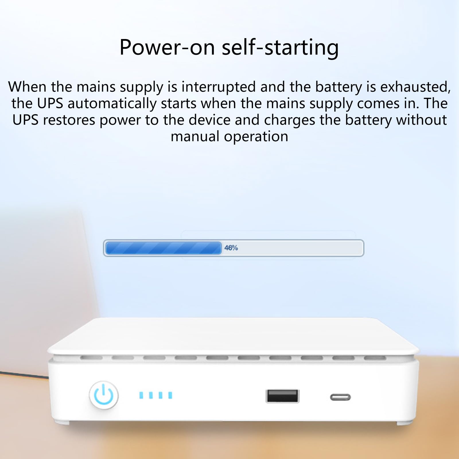 Alimentation portable pour alimentation de secours ininterrompue 10400 mAh 15600 mAh DC5 V-24 V
