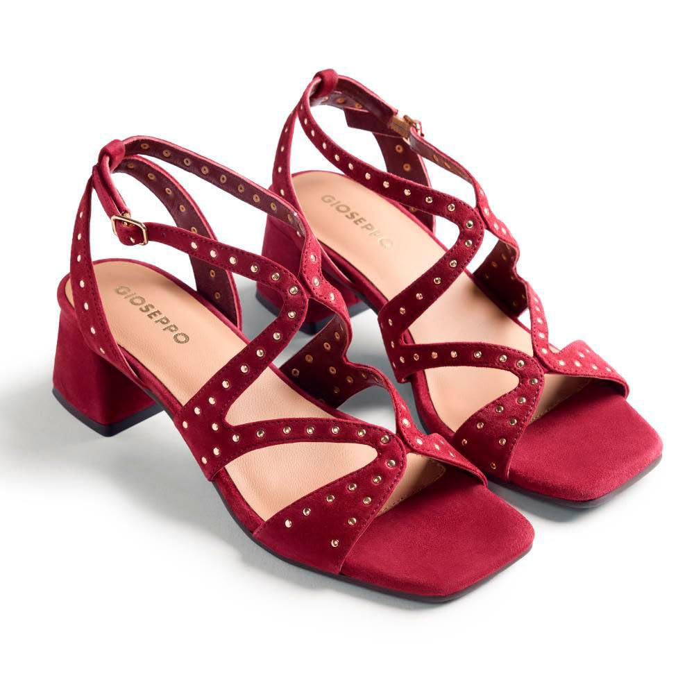 GIOSEPPO Women's Watate T-Strap, Burgundy, 6 UK