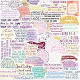 50 Stück Traum inspiriert Aufkleber Auto Laptop Telefon Gitarre Skateboard Motorrad Fahrrad inspirieren Stickers Set Vinyl Wasserdicht Aesthetic Aufkleber für Jugendliche Kinder Erwachsene