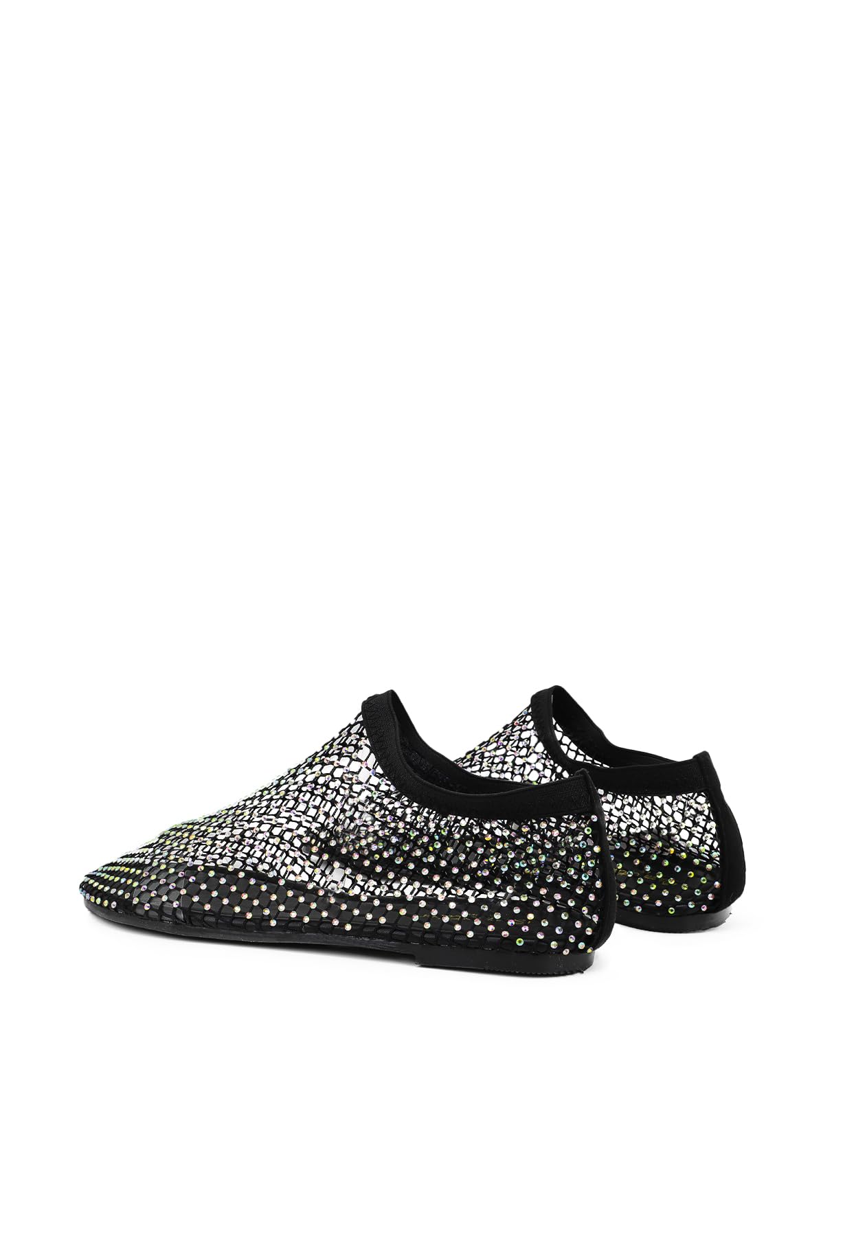QUEEN HELENA Scarpe Basse Traforate Ballerine con Strass Casual Donna ZM9900