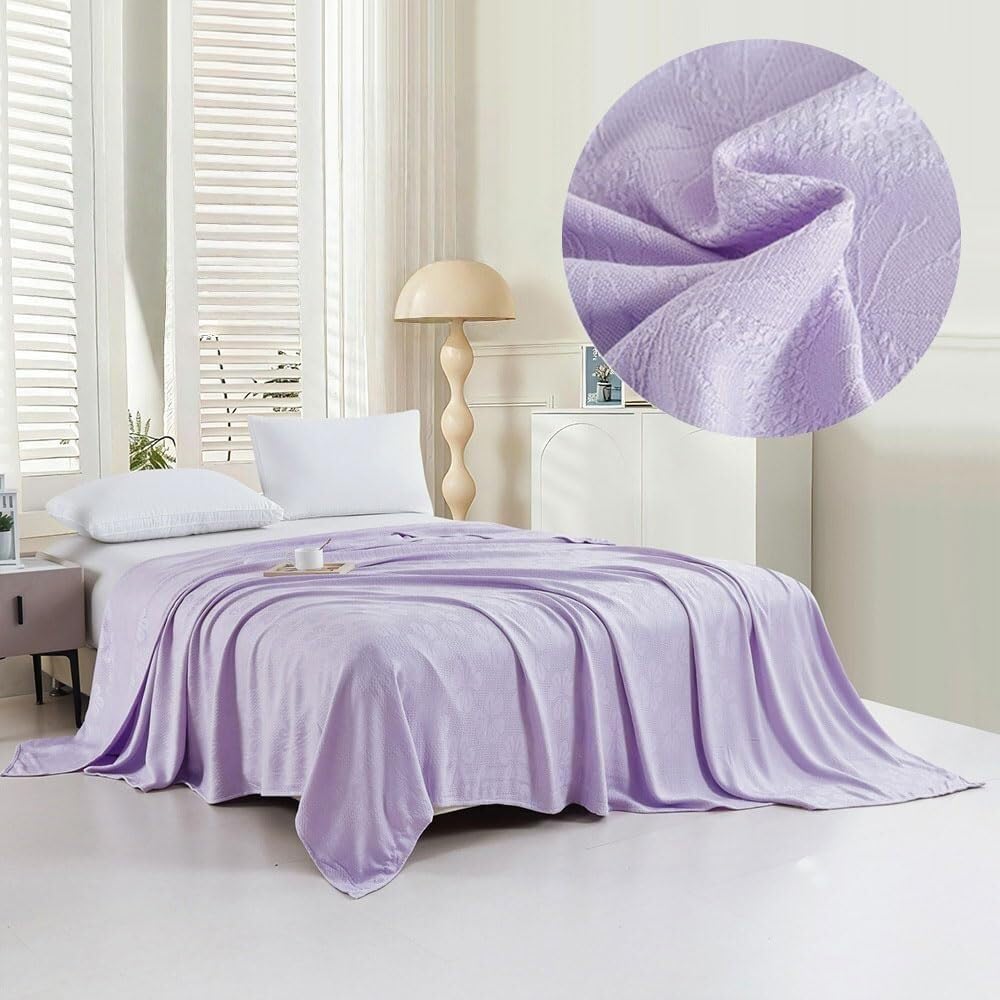 JvFbjLF Hot-sleeper Blanket – Cooling, Blanket Only(Purple,200x230cm)