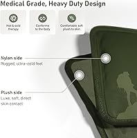 Vista 5 de Paquetes de hielo de gel flexibles medianos para lesiones reutilizables – Paquetes suaves de calor y frío para lesiones para tobillo, brazo, pie