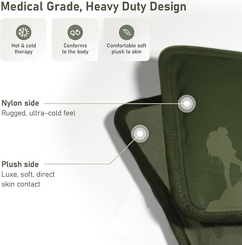 Miniatura 5 de Paquetes de hielo de gel flexibles medianos para lesiones reutilizables Paquetes suaves de calor y frío para lesiones para tobillo, brazo, pie,