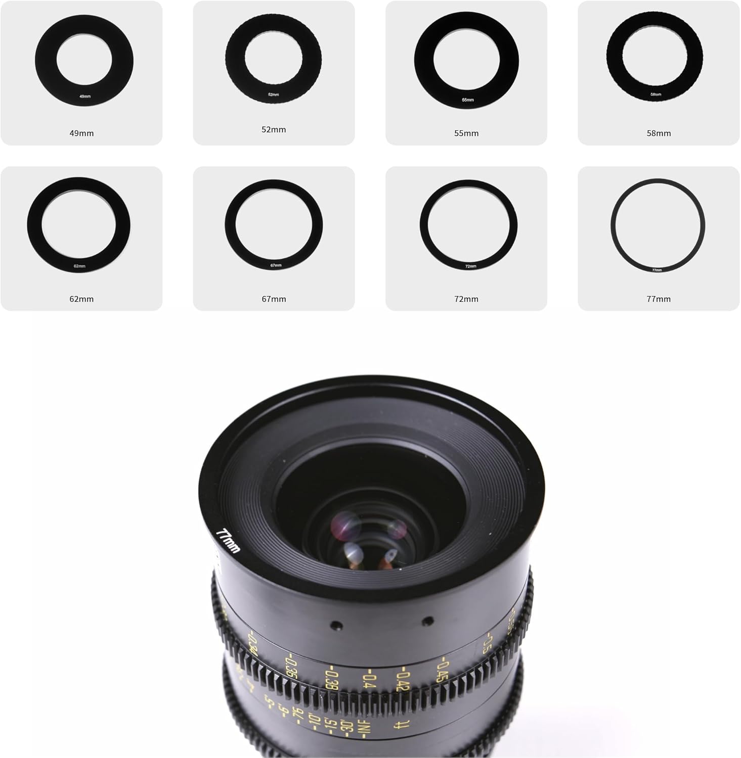 PDMOVIE Ultra-Lightweight Mini Matte Box, Specially Designed for Small Lenses (Including 9 - Stop ND Filter)