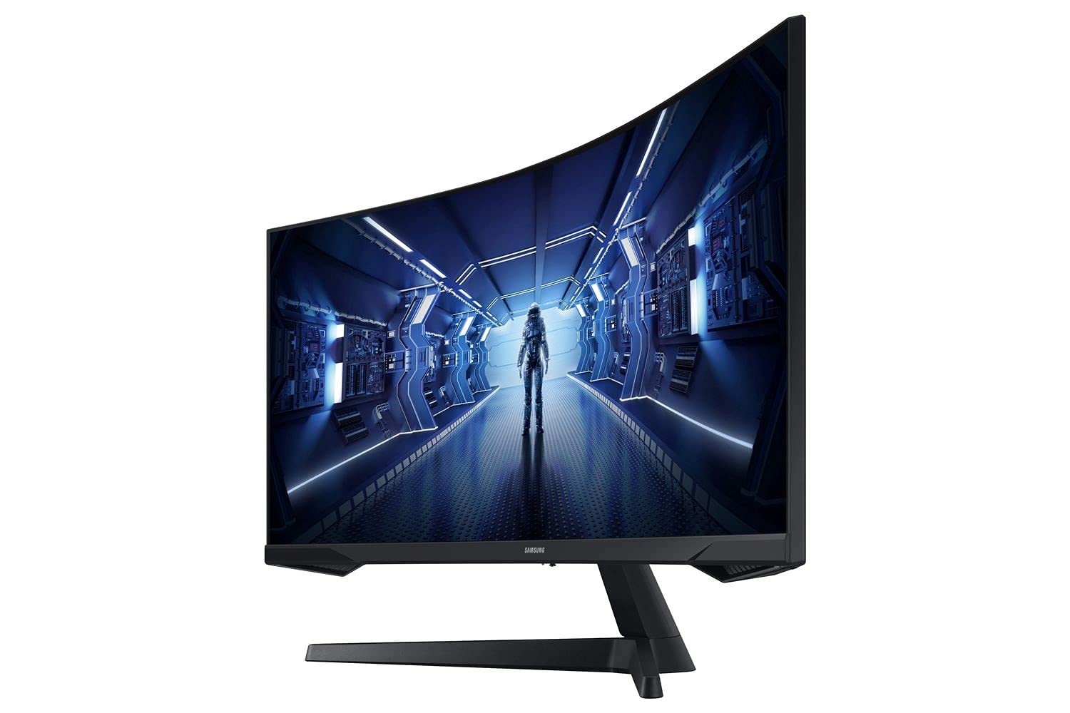 Samsung LC34G55 - Monitor Gaming Curvo de 34" UltraWide QHD, Resolution 3440x1440, 1 ms, 165 Hz, 1000R, FreeSync, LED, VA, 21:9, 3000:1, 250 CD/m2, 178 Grados, HDMI, Color Negro
