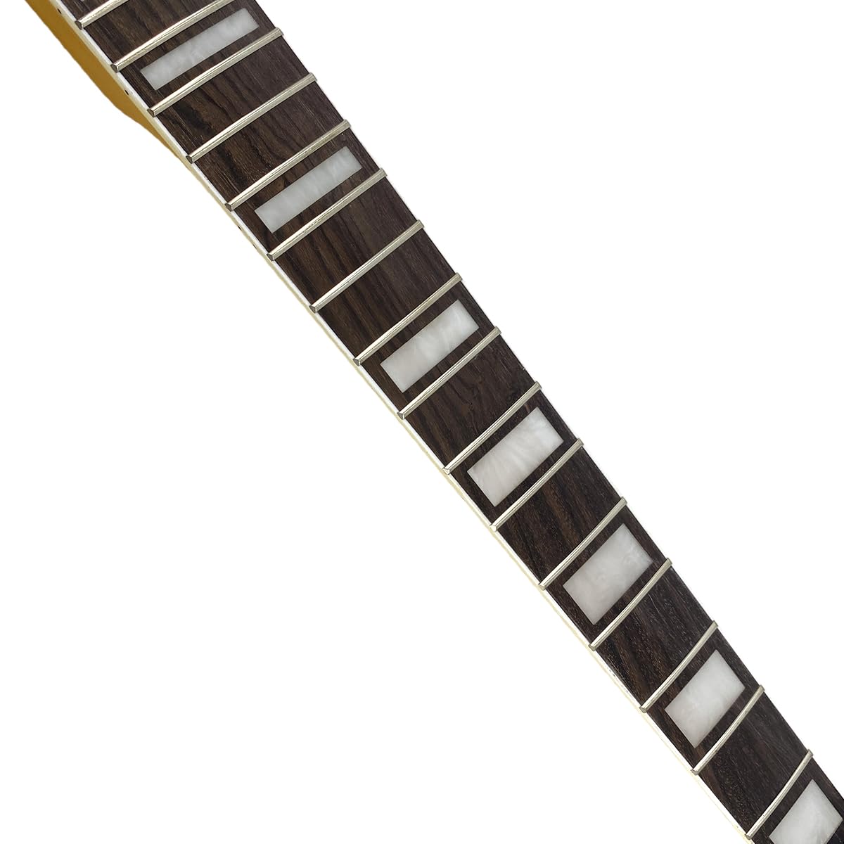 Lewa ręka Gitara Szyja Duża Głowa Żółty Lakier Wykończenie, 22 Progi 628 mm Klon Duże Głowy Elektryczne Szyjki Basowe Kwadratowa wkładka, Normalna nakrętka, Śruba na pięcie, bez wiązania