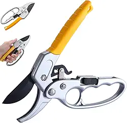 Tesouras de poda de catraca Tesouras de jardim profissionais Tesouras de poda de mão afiadas jardim com catraca para jardinagem