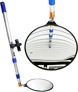 Portable Hand-Held Vehicle Search Mirror – Telescopic Inspection Mirror for Security Check Under Cars, Truck, Equipment, Over Shelves and Corners