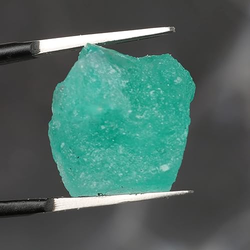 Miniatura 2 de REAL-GEMS Esmeralda verde natural 11,25 Ct. certificado crudo áspero suelta piedra preciosa para la fabricación de joyas AXF-803, Gema, Esmeralda