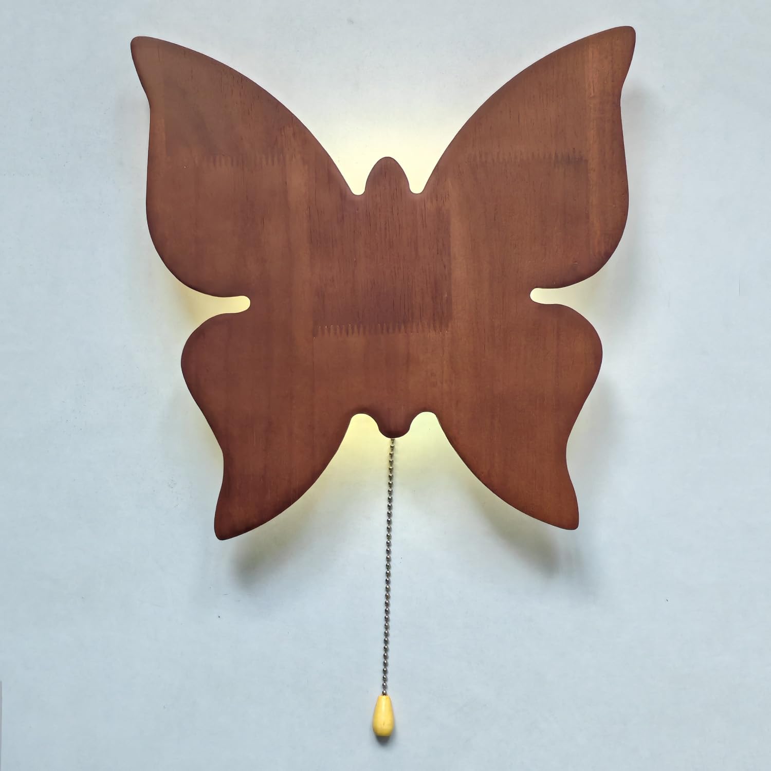 EaEa LED Wandleuchte Schmetterling aus Holz mit Schalter, Kinderzimmer Lampe USB/Batteriebetrieb Wandlampe Kinder, 5W 3000K Warmlicht Babyzimmer Nachtlicht Mädchen Jungen Schlafzimmer Wandbeleuchtung