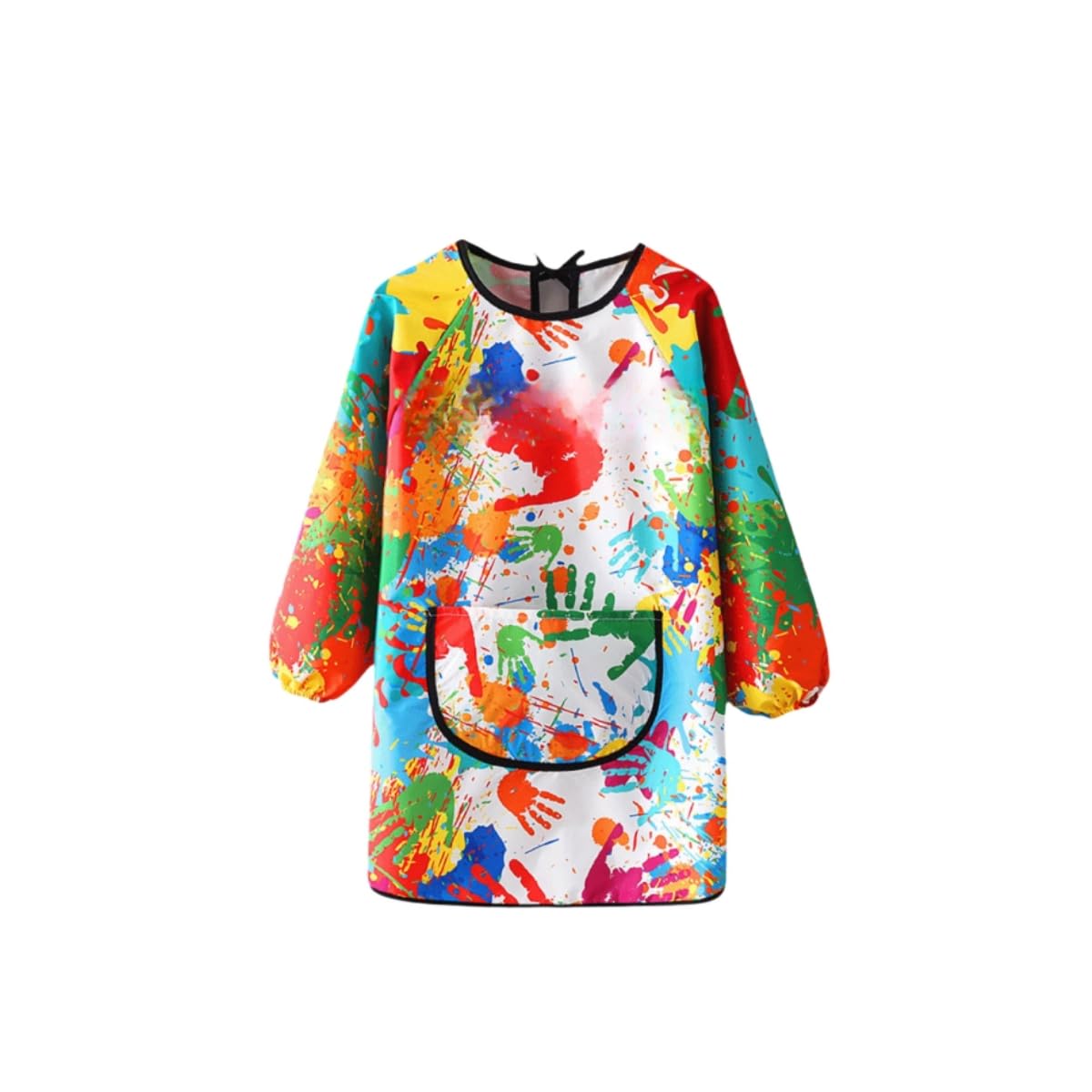 Colcolo Tablier d'artisanat d'art pour enfants avec fermeture éclair, polyvalent, léger, à manches longues, tabliers de peinture artistique pour enfants, S