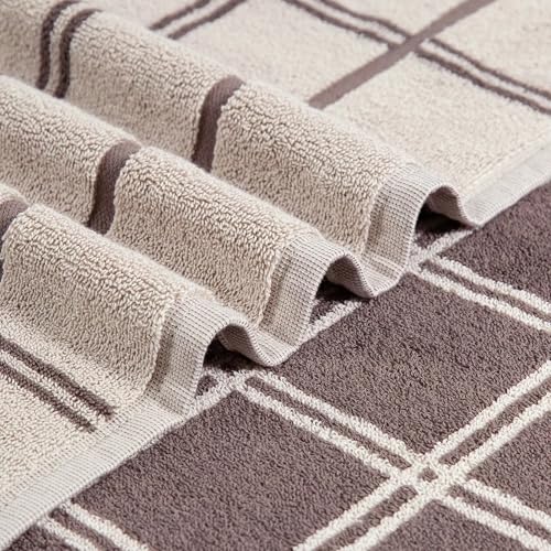 Image of MYTRIDENT Symphony of Threads Towel, 6Pc Set (2 Bath - 75 cm x 150 cm, 4 Hand - 40 cm x 60 cm), 100% Cotton, 625 GSM, Quorra-Orris