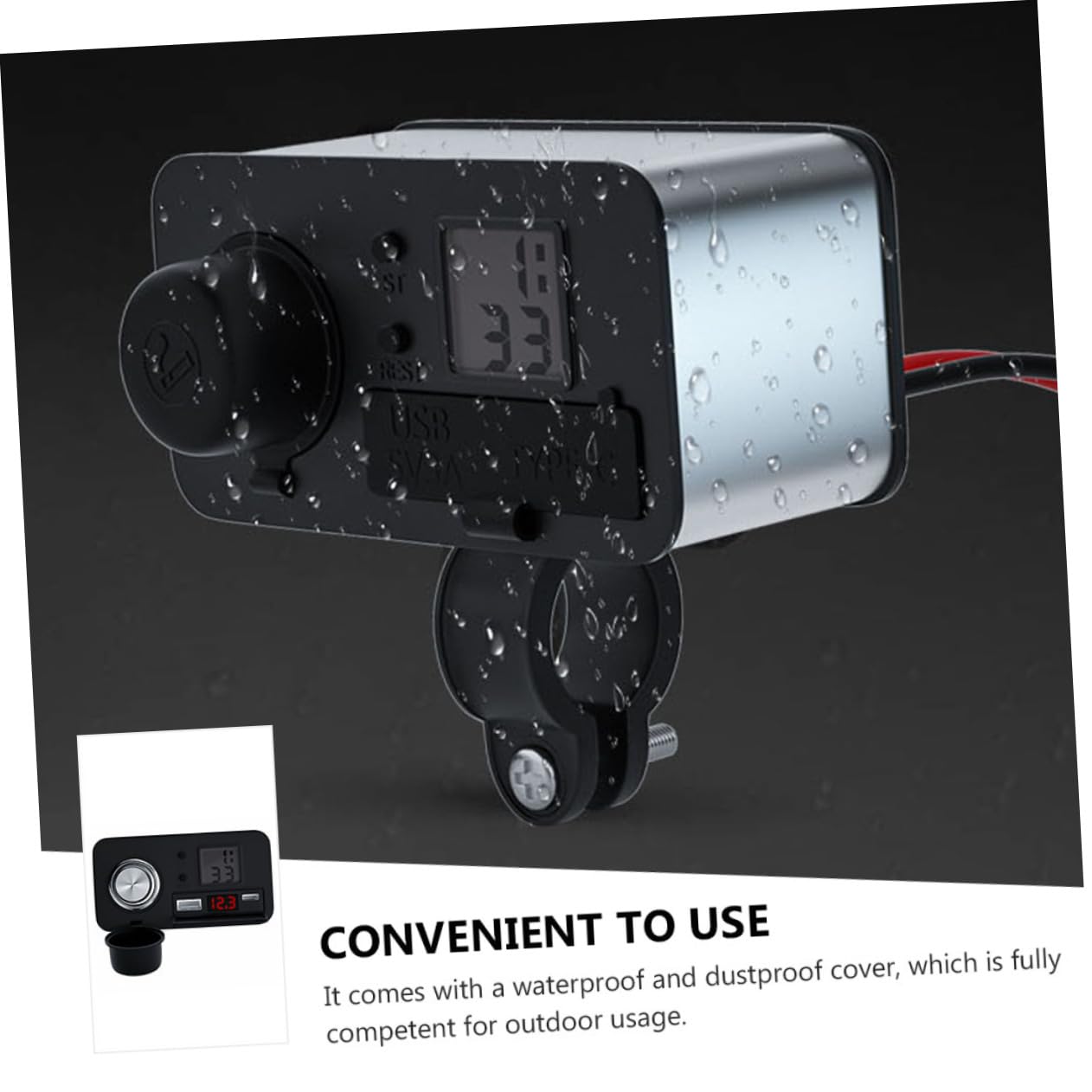 Cargador De Motocicleta Cargador USB Multiusos es De Teléfono Celular Impermeable De USB para Teléfono Móvil Resistente Agua