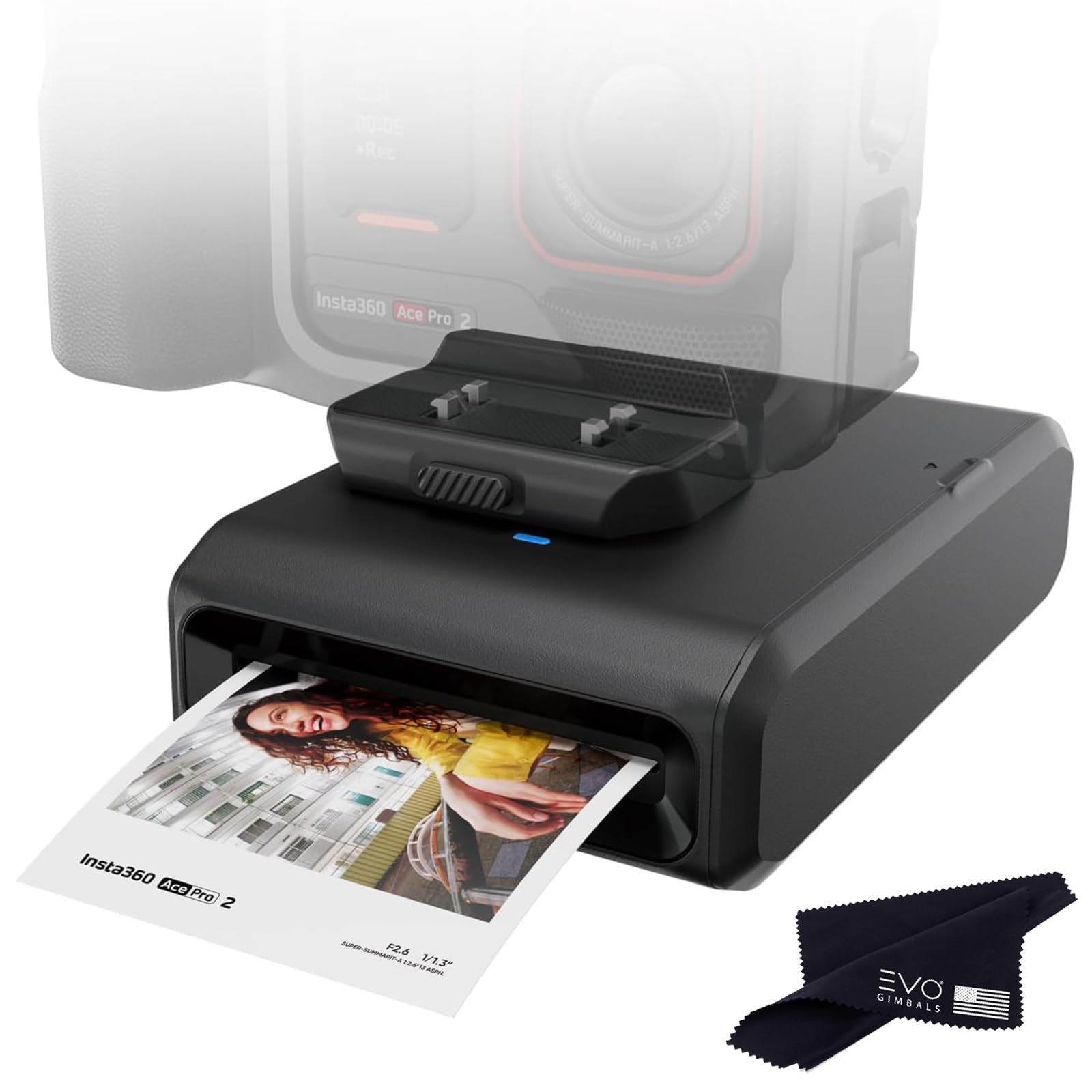 Insta360 Pocket Printer for Ace Pro 2 Action Camera, Capture and Print Instantly with This Compact, Portable Bluetooth Printer