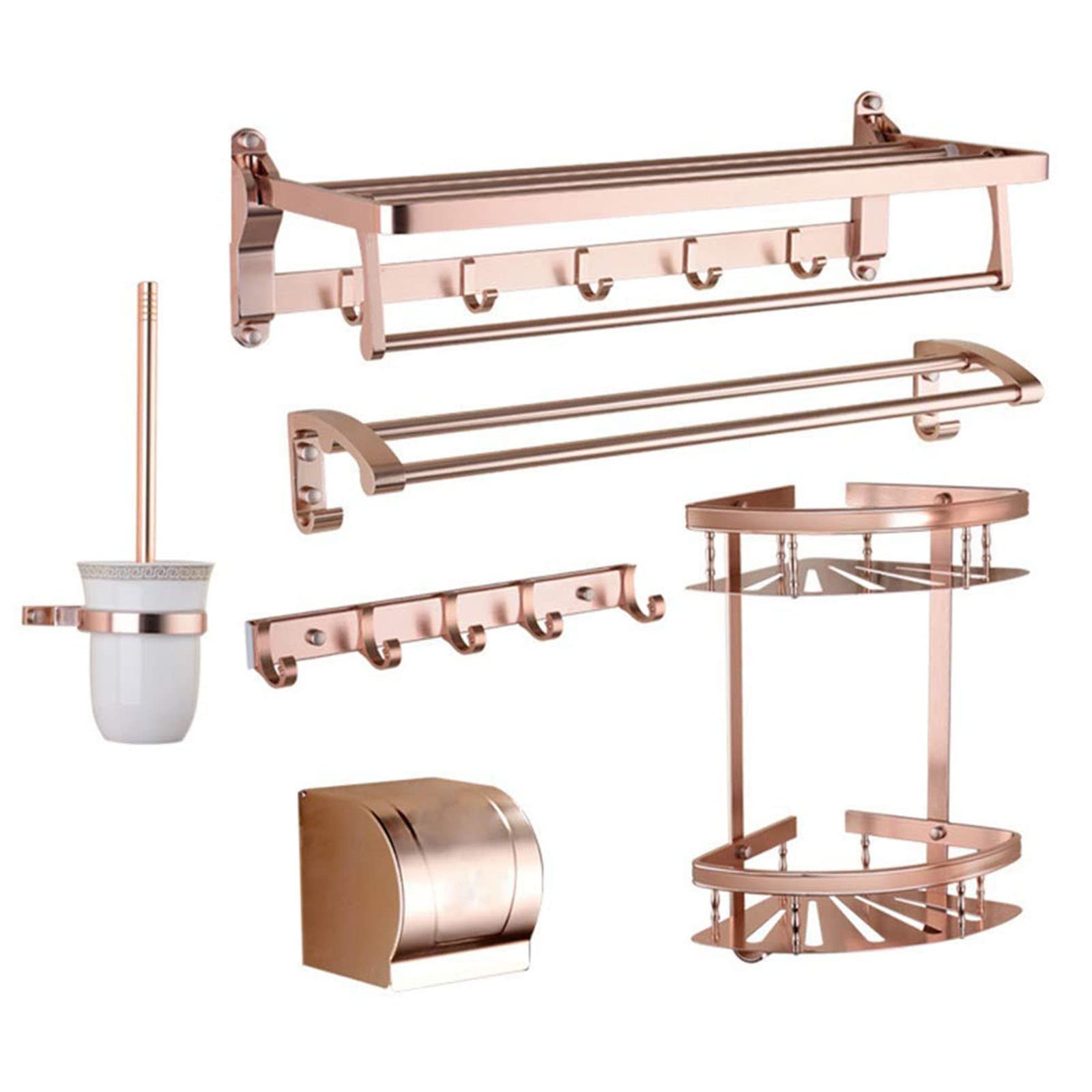 Porte-serviettes en aluminium spatial suspendu pour salle de bain premium