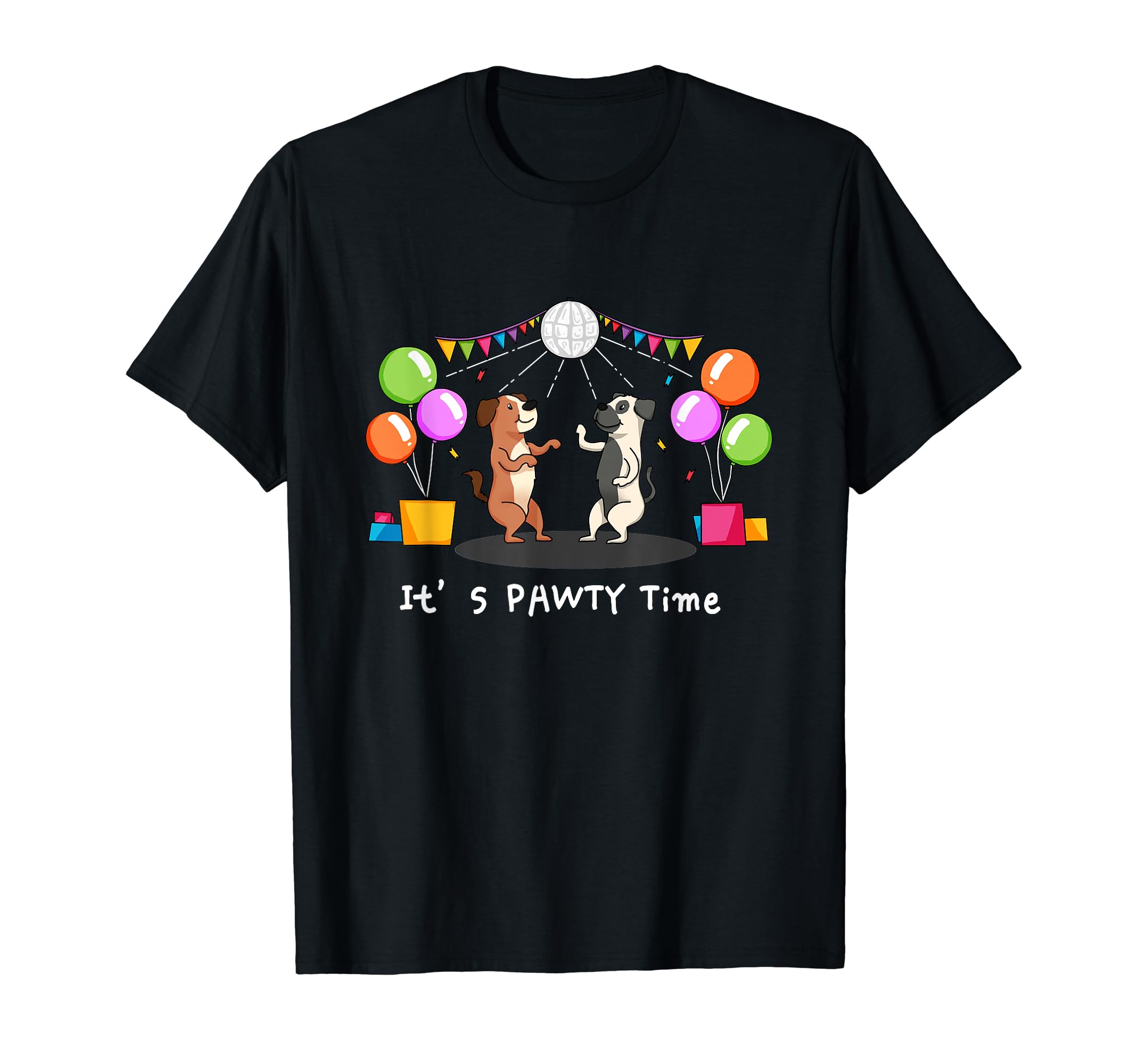 It's Pawty Time - Funny Dog Party Pun T-Shirt for Men ...