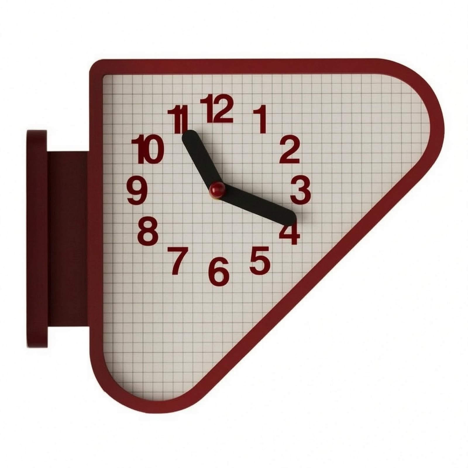 KESOTO Reloj Esquina Doble Elegante, Style to 2, Rojo