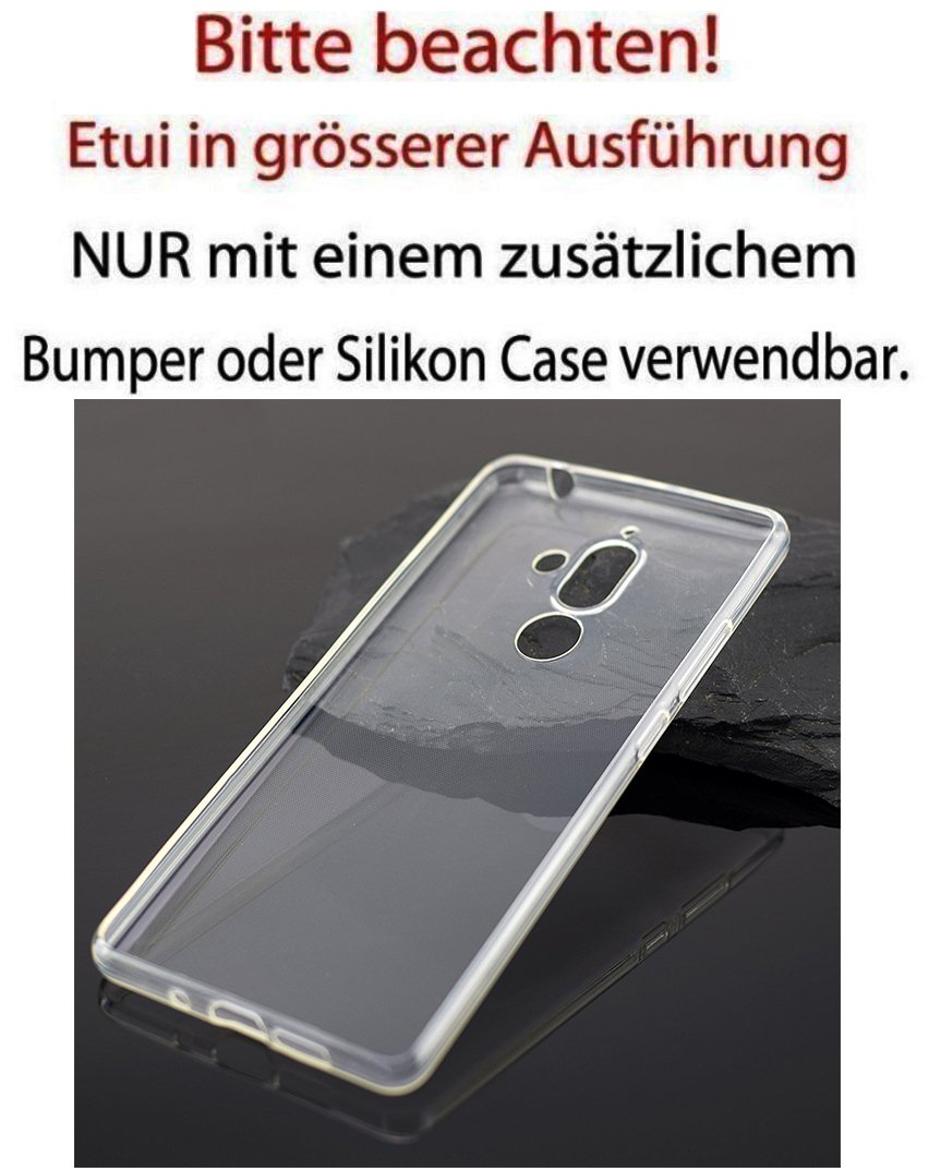 Custodia In Vera Pelle Suncase Per Nokia 3.4 – Colore Caffè Anticato Con Linguetta Di Estrazione - 3