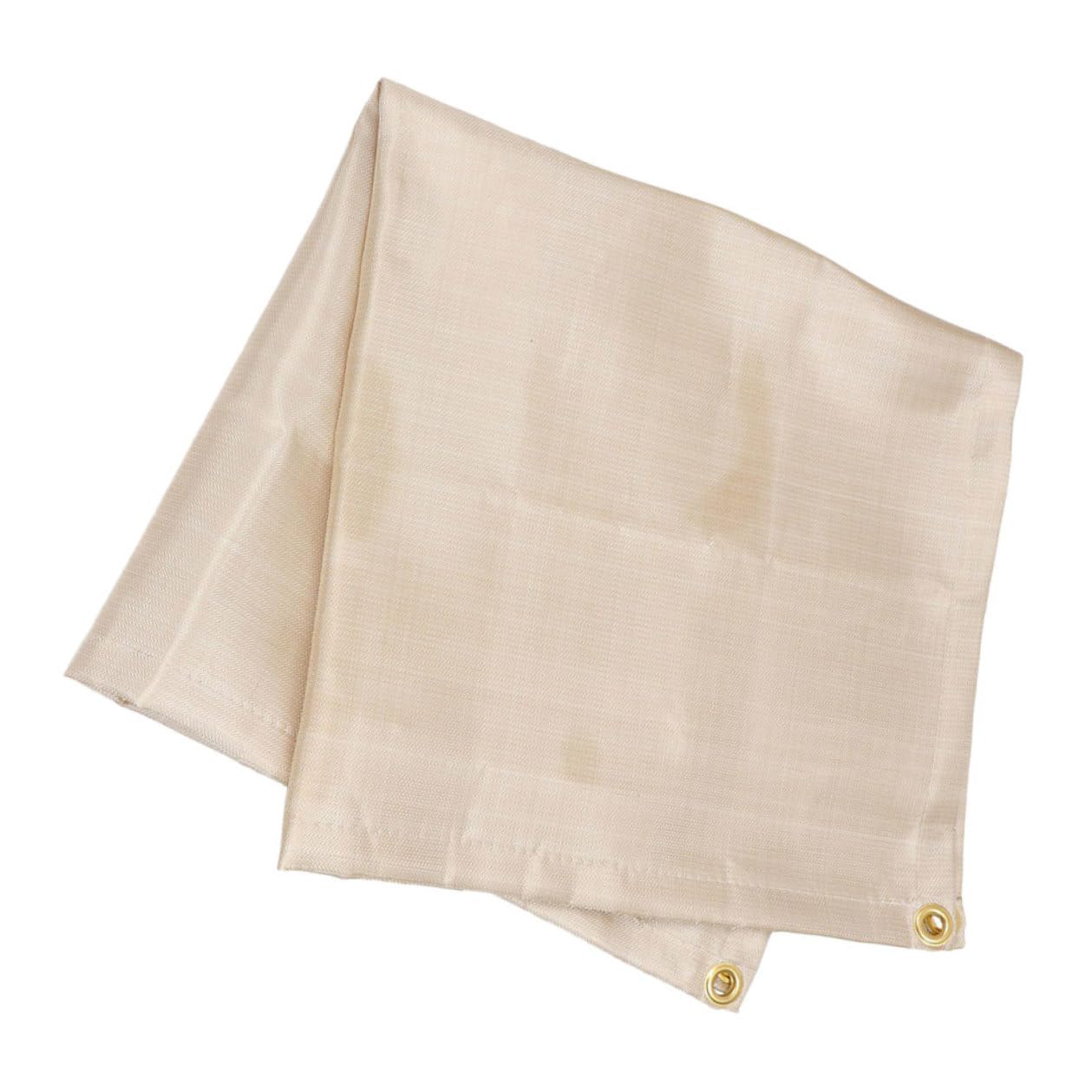 Anneome Feuerfeste Campingdecke aus Fiberglas mit Silikon Alufolie, Beige