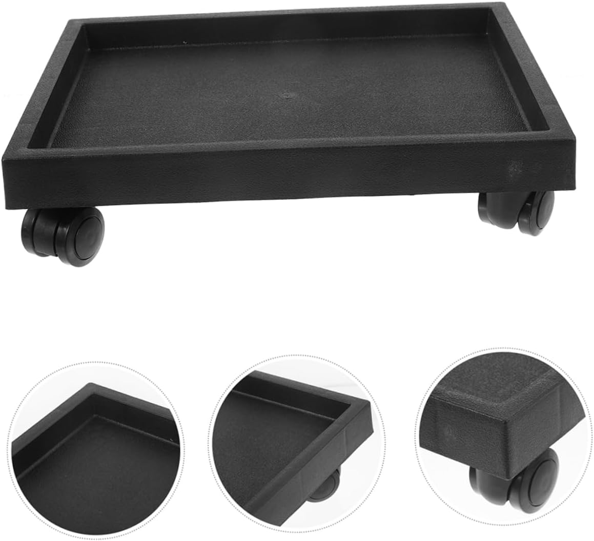 BESPORTBLE Plant Tray with Wheels Heavy Duty Rolling Plant Stand for Use for Flower Pots Floor Pe Material