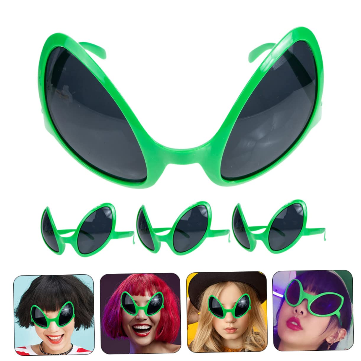 PRETYZOOM Eyewear Adults Alien Glasses Alien Costumes Cosplay Props for Events Favors