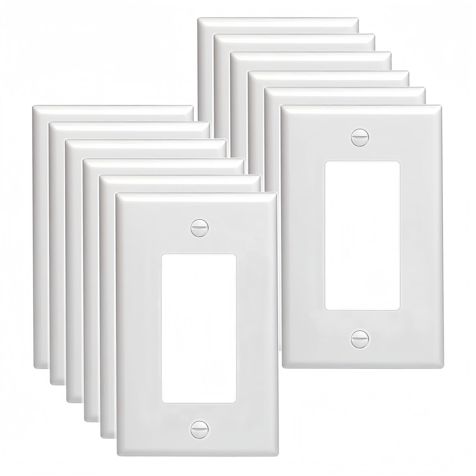 Toma de corriente de receptáculo Decora con placa termoplástica de 4.5x2.75